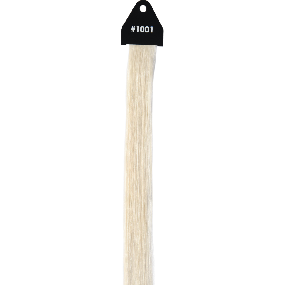 #1001 White Ash Blonde Genius Hybrid Weft  Full Cuticle Human Hair Extensions Double Drawn-4 wefts