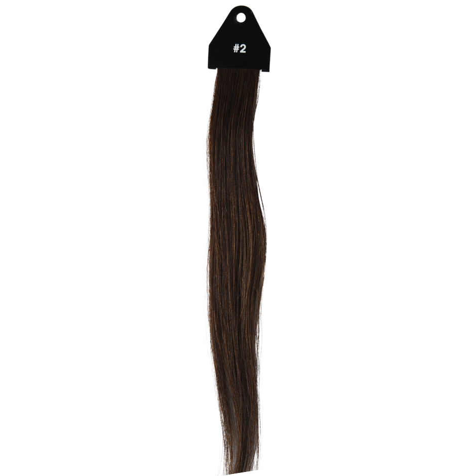 #2 Darkest Brown Genius Hybrid Weft Full Cuticle Human Hair Extensions Double Drawn-4 wefts