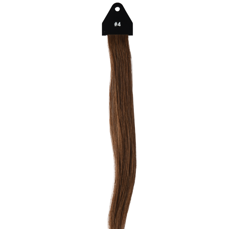 #4 Brown Genius Hybrid Weft Full Cuticle Human Hair Extensions Double Drawn-4 wefts