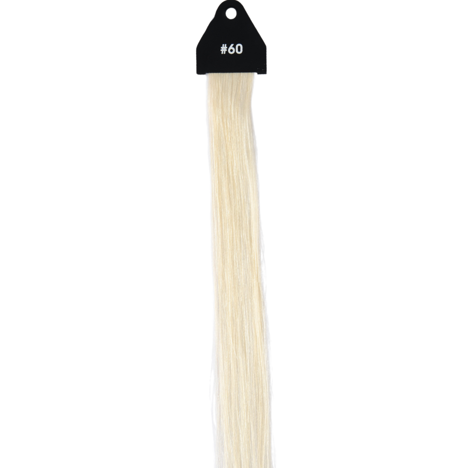 #60 Ash Blonde Genius Hybrid Weft Full Cuticle Human Hair Extensions Double Drawn-4 wefts