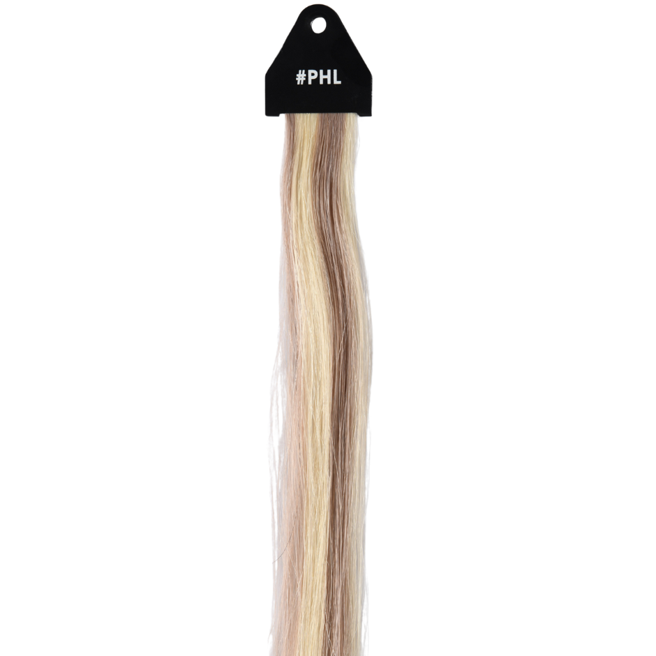 #PHL Piano Ash Chocolate Blonde (#18A) with Light Blonde (#22) Genius Hybrid Weft Full Cuticle Human Hair Extensions Double Drawn-4 wefts