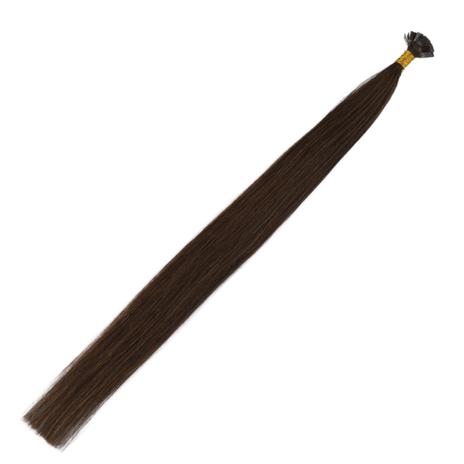 P#18A/1001 Piano Ash Chocolate Blonde with White Ash Blonde Flat Tip Full Cuticle Human Hair Extensions Double Drawn-50g