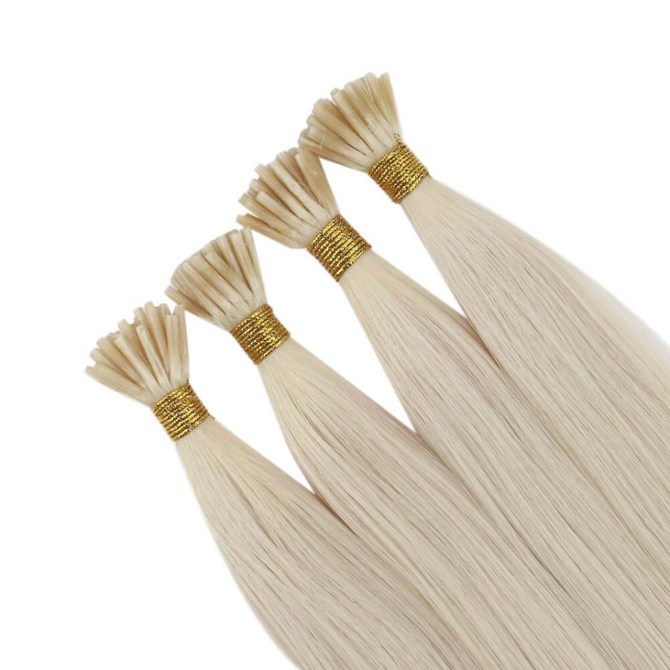 #KLD Rooted Ombre 18A/60 I-Tip Full Cuticle Human Hair Extensions Double Drawn-50g