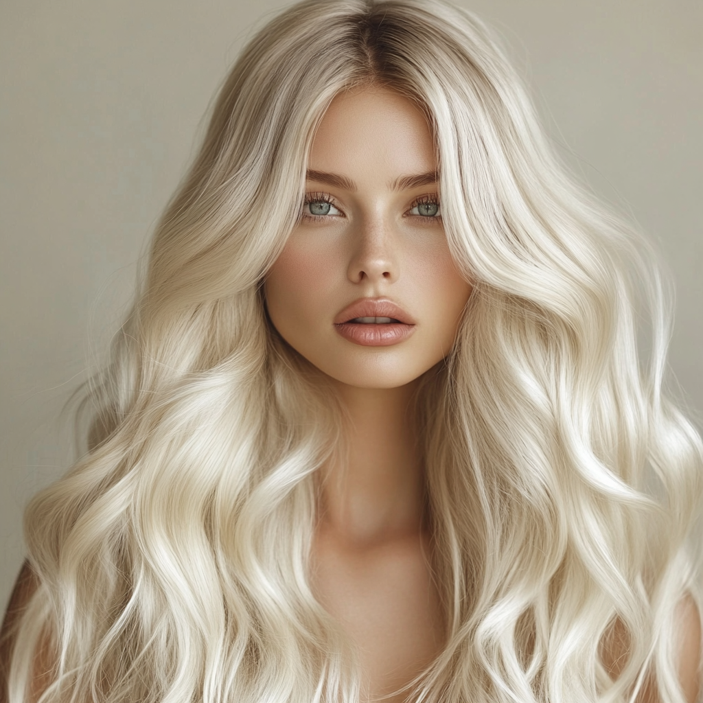 P#1001A/60 Piano Moonlight with Ash Blonde I-Tip Full Cuticle Human Hair Extensions Double Drawn-50g